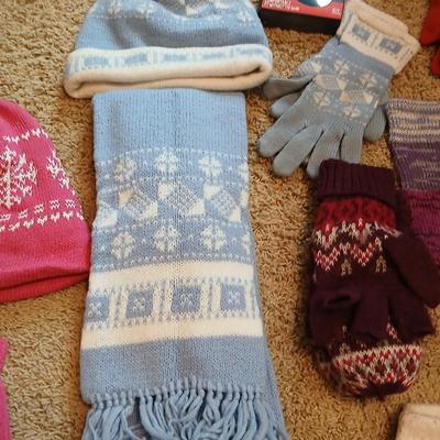 Winter Hats, Scarves, and Gloves Set