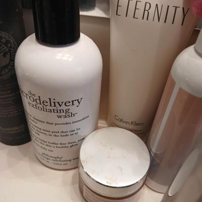 Makeup and Skincare Lot With LED Mirror