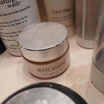 Makeup and Skincare Lot With LED Mirror