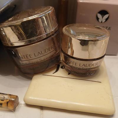 Makeup and Skincare Lot With LED Mirror