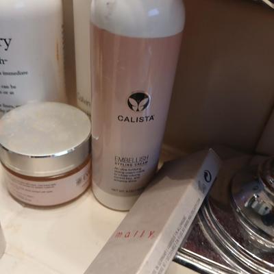 Makeup and Skincare Lot With LED Mirror