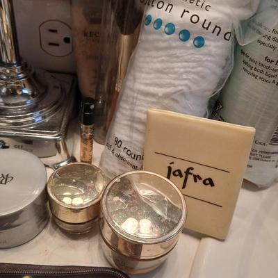 Makeup and Skincare Lot With LED Mirror