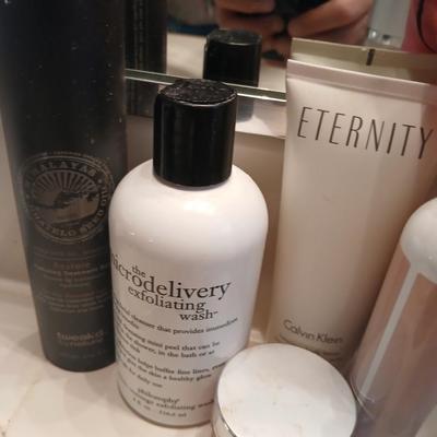 Makeup and Skincare Lot With LED Mirror