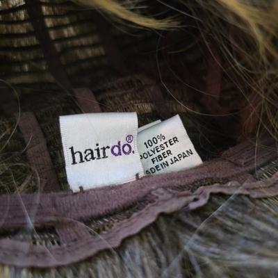 Hairdo® Brunette Wig Lot – Medium Length Wig + Curly Hairpiece – 2 Pieces