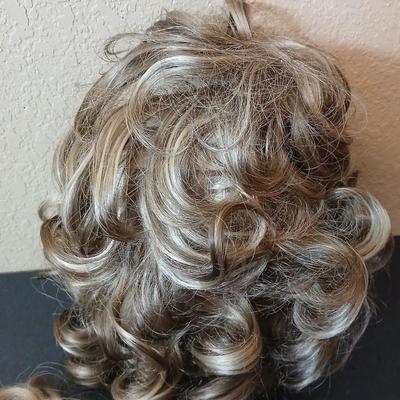 2 Curly Synthetic Wigs – Auburn & Brunette with Highlights – Short Length