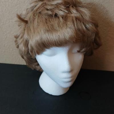 2 Curly Synthetic Wigs – Auburn & Brunette with Highlights – Short Length