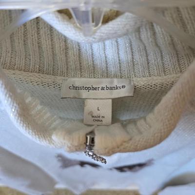 Christopher & Banks Holiday & Winter Sweaters – Women’s Size Large