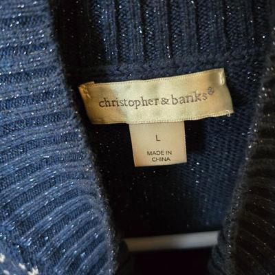 Christopher & Banks Holiday & Winter Sweaters – Women’s Size Large