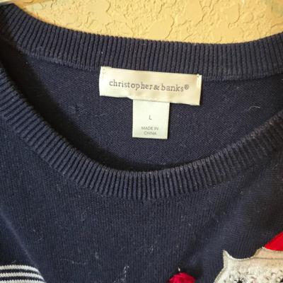 Christopher & Banks Holiday & Winter Sweaters – Women’s Size Large