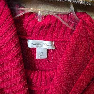 6 Christopher Banks Women's Winter Sweaters – Size Large