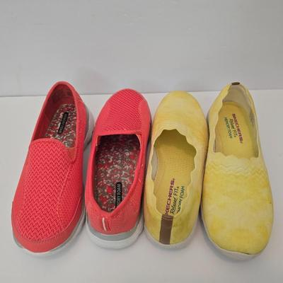 Pairs Women’s Memory Foam Slip-Ons – Skechers & A New Day