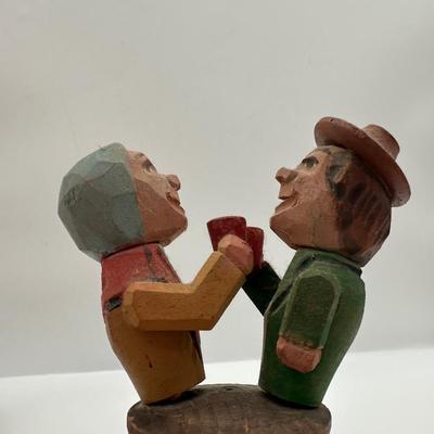 Vintage Wooden Hand Carved Mechanical Bottle Stoppers