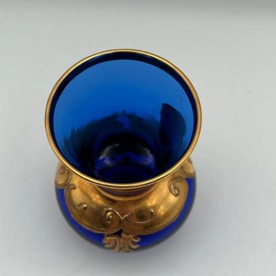 Murano Hand Painted 3” Glass Vase