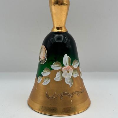 Murano Vintage Hand Painted Glass Bell