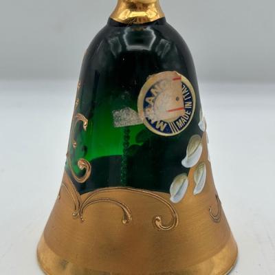 Murano Vintage Hand Painted Glass Bell