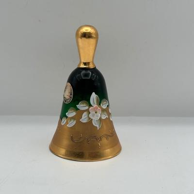 Murano Vintage Hand Painted Glass Bell
