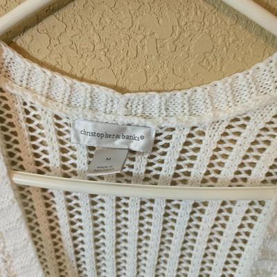 4 Christopher & Banks Open-Knit Sweaters & Cardigans – Size M