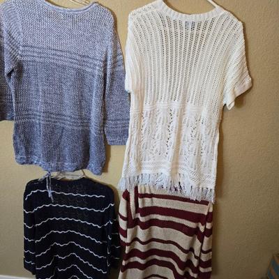 4 Christopher & Banks Open-Knit Sweaters & Cardigans – Size M