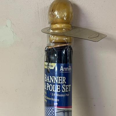 American Flag Pole and Mounting Bracket