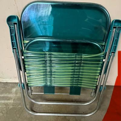 Pair of Retro Folding Lawn Chairs
