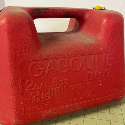 Blitz 2 Gallon Red Gasoline Fuel Can