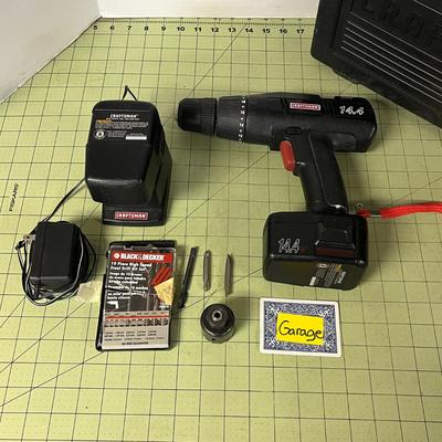 Craftsman 14.4V Cordless Drill Kit