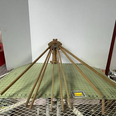 VINTAGE APEX No. 3 Wall-Mount Wooden Clothes Drying Rack