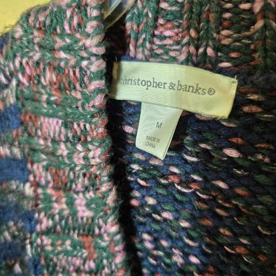 Three Christopher & Banks Sweaters, Size M