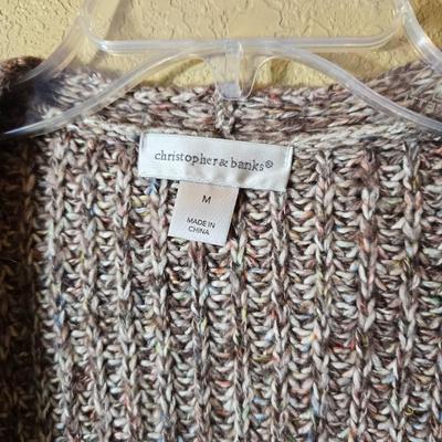 Three Christopher & Banks Sweaters, Size M