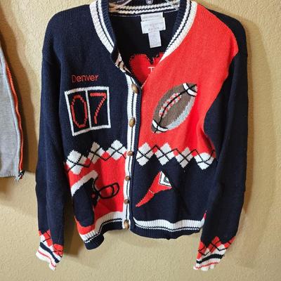 Denver Broncos Apparel Lot Featuring Christopher & Banks Cardigan