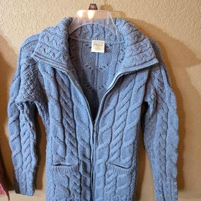 Three Merino Wool Knit Sweaters Made in Ireland