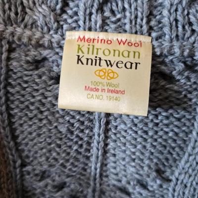Three Merino Wool Knit Sweaters Made in Ireland