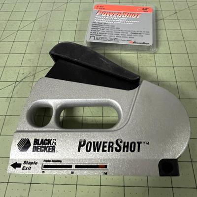 PowerShot Staple Gun with 3/8" Heavy-Duty Staples