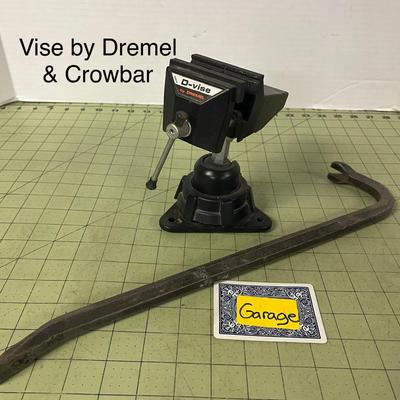Dremel Rotating Tabletop Vise with Steel Crowbar