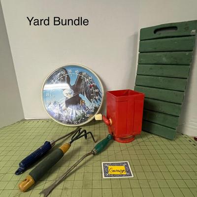 Outdoor Yard Tools and Decor Bundle