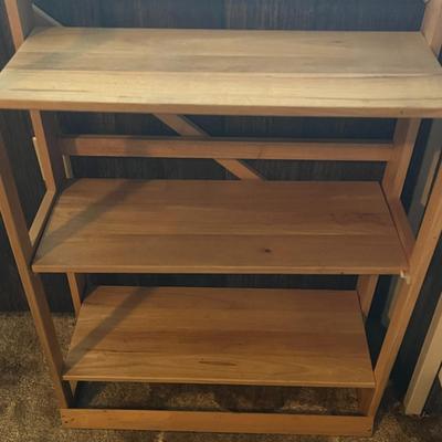 Natural Wood Storage Shelf