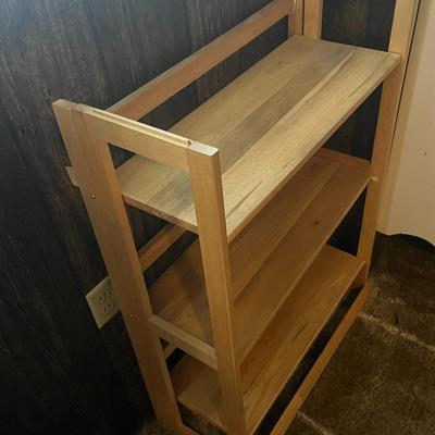 Natural Wood Storage Shelf