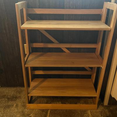 Natural Wood Storage Shelf
