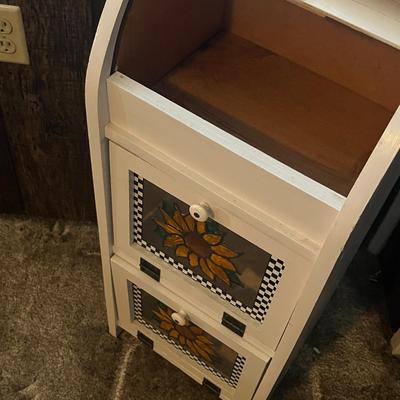 White Wooden Cabinet with Drawers