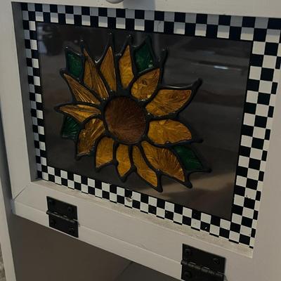 White Wooden Cabinet with Drawers