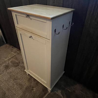 Wooden Tilt-Out Trash Bin Cabinet