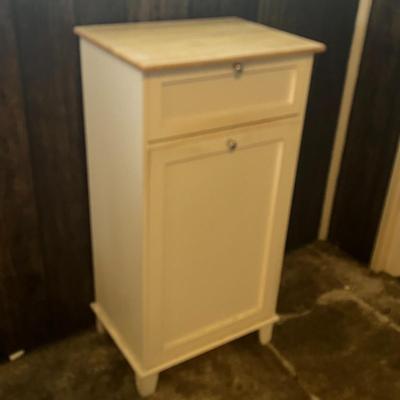 Wooden Tilt-Out Trash Bin Cabinet