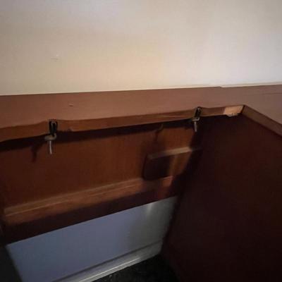 Expandable Wood Sewing Desk with Storage Drawers