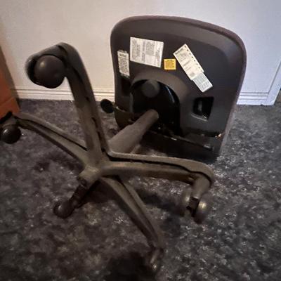 Brown Adjustable Rolling Office Task Chair