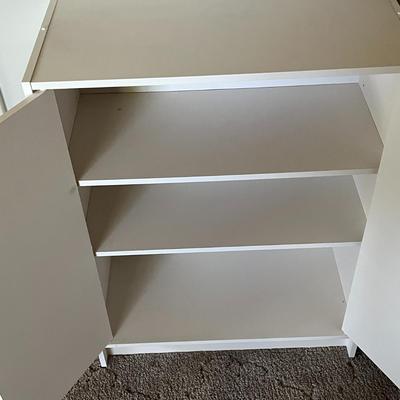 White Double-Door Storage Cabinet