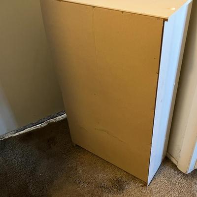 White Multi-Shelf Storage Cabinet with Door