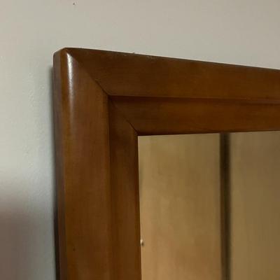 Large Wooden Dresser with Mirror Set