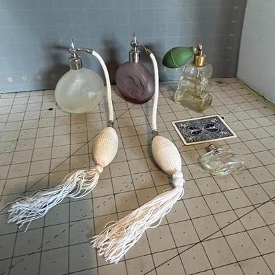 Lot of 7 Vintage Perfume Bottles