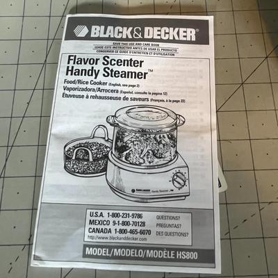 Black & Decker Flavor Scenter Handy Steamer HS800