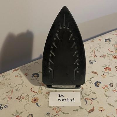 Ironing Board and Classic Electric Iron